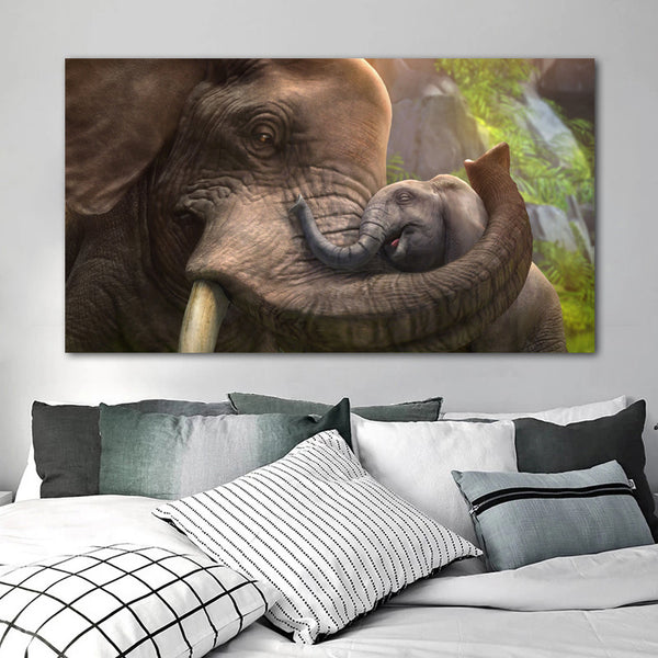 Home Simple Decorative Elephant Canvas Painting