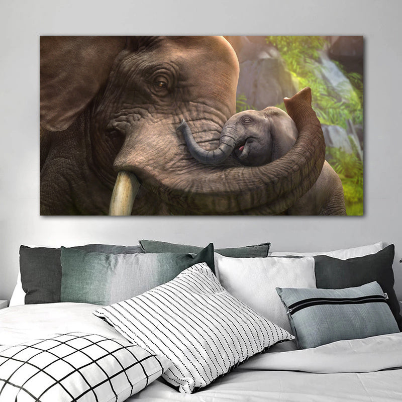 Home Simple Decorative Elephant Canvas Painting