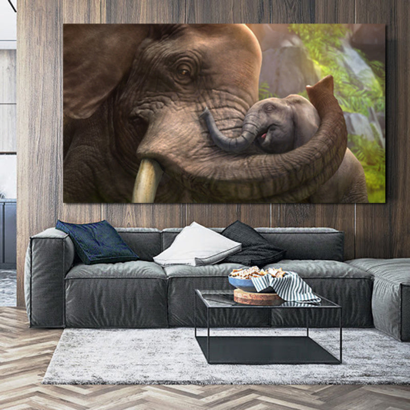Home Simple Decorative Elephant Canvas Painting